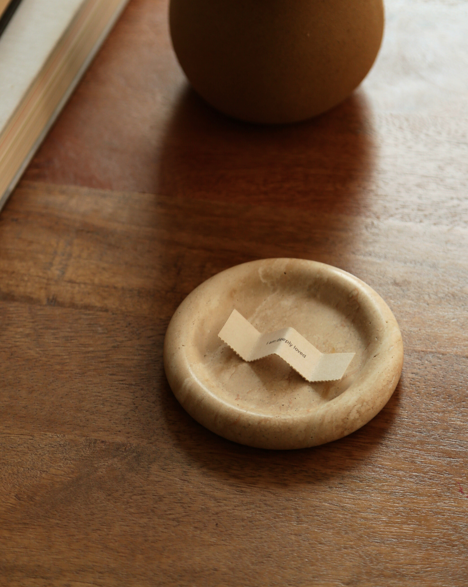 Travertine Incense Tray