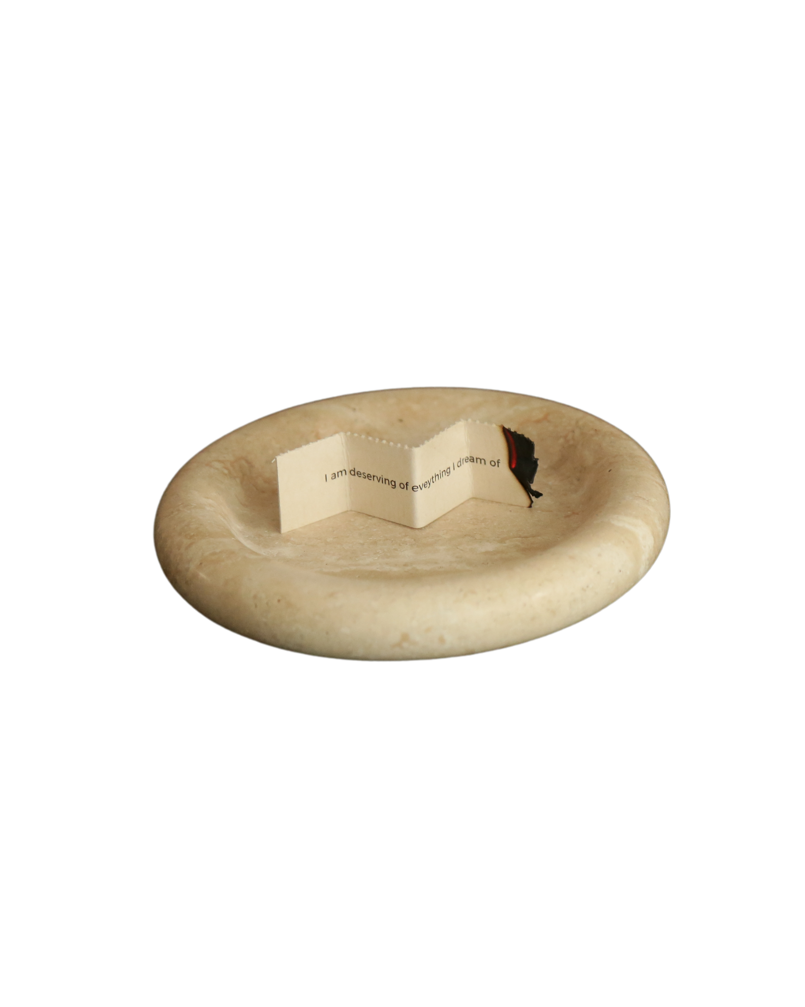 Travertine Incense Tray
